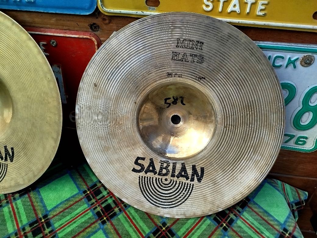 SABIAN AA 10" Mini Hats, 1980's.