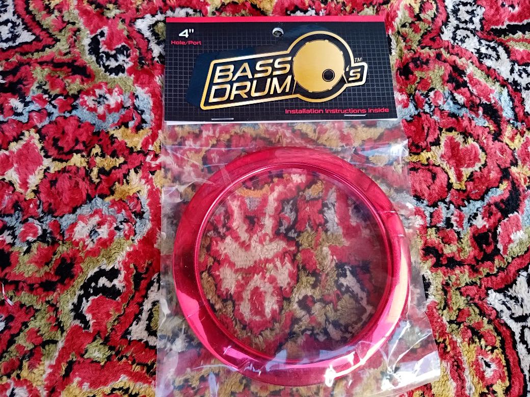 BASS DRUM'Os 4” Red.