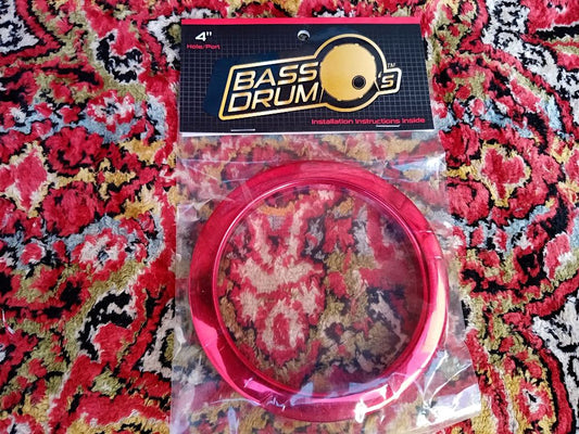 BASS DRUM'Os 4” Red.