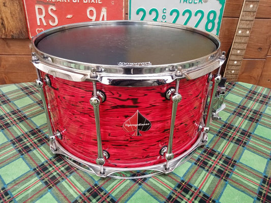 KELLER Maple shell 14”x8” Red Strata, usato.