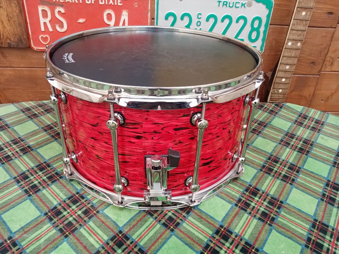 KELLER Maple shell 14”x8” Red Strata, usato.