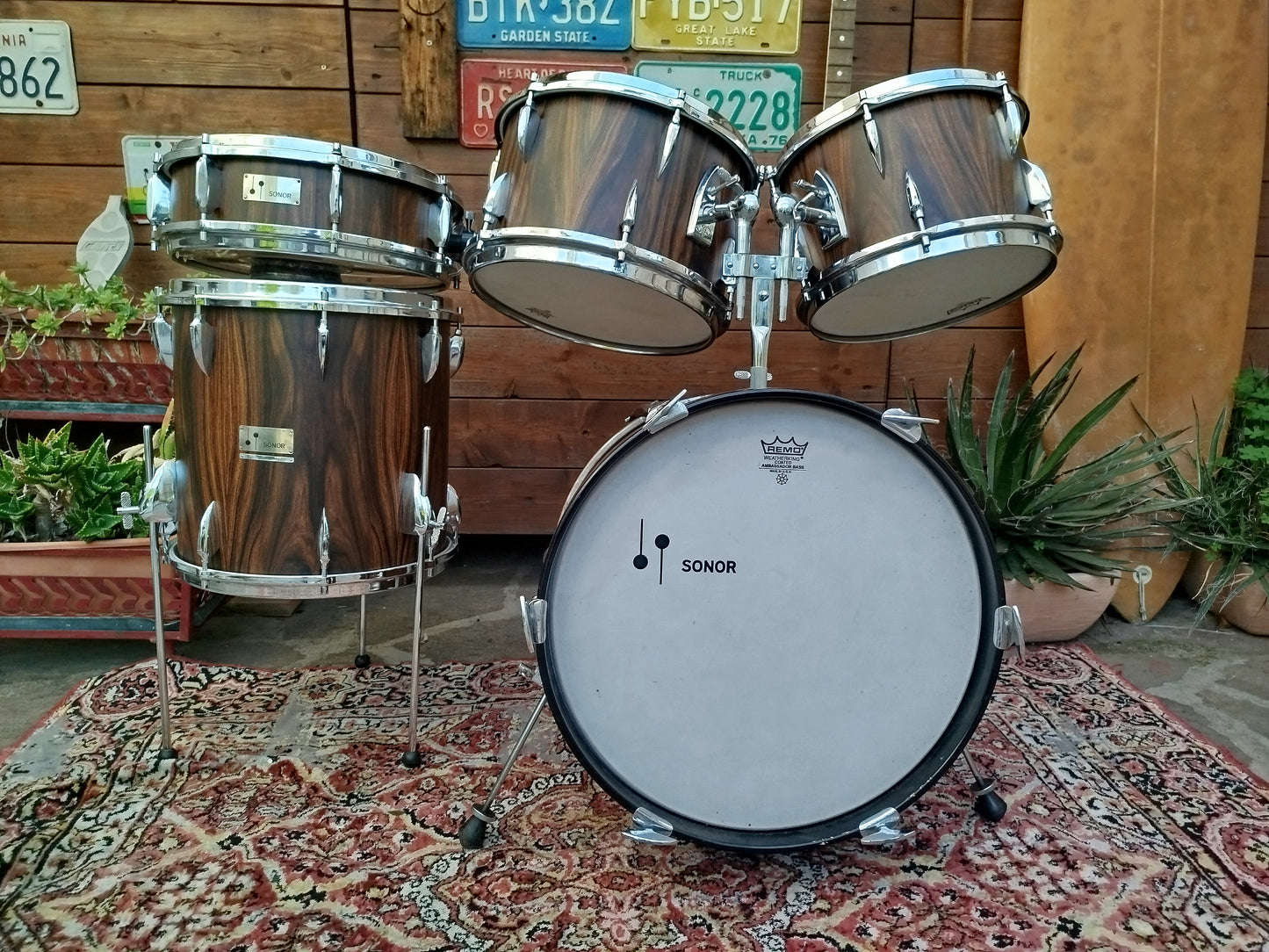 SONOR Teardrop Rosewood Jazz, 1970s.