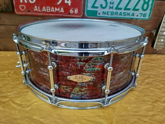 C&C DRUM Co. 14"x6" rullante usato.