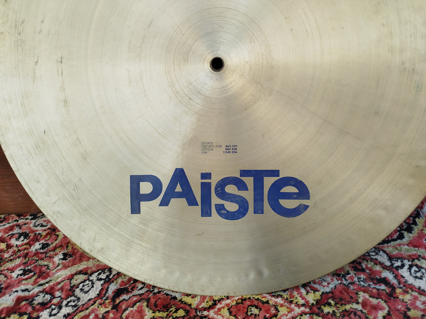 PAISTE Formula 602 Medium Flat Ride, 1982.