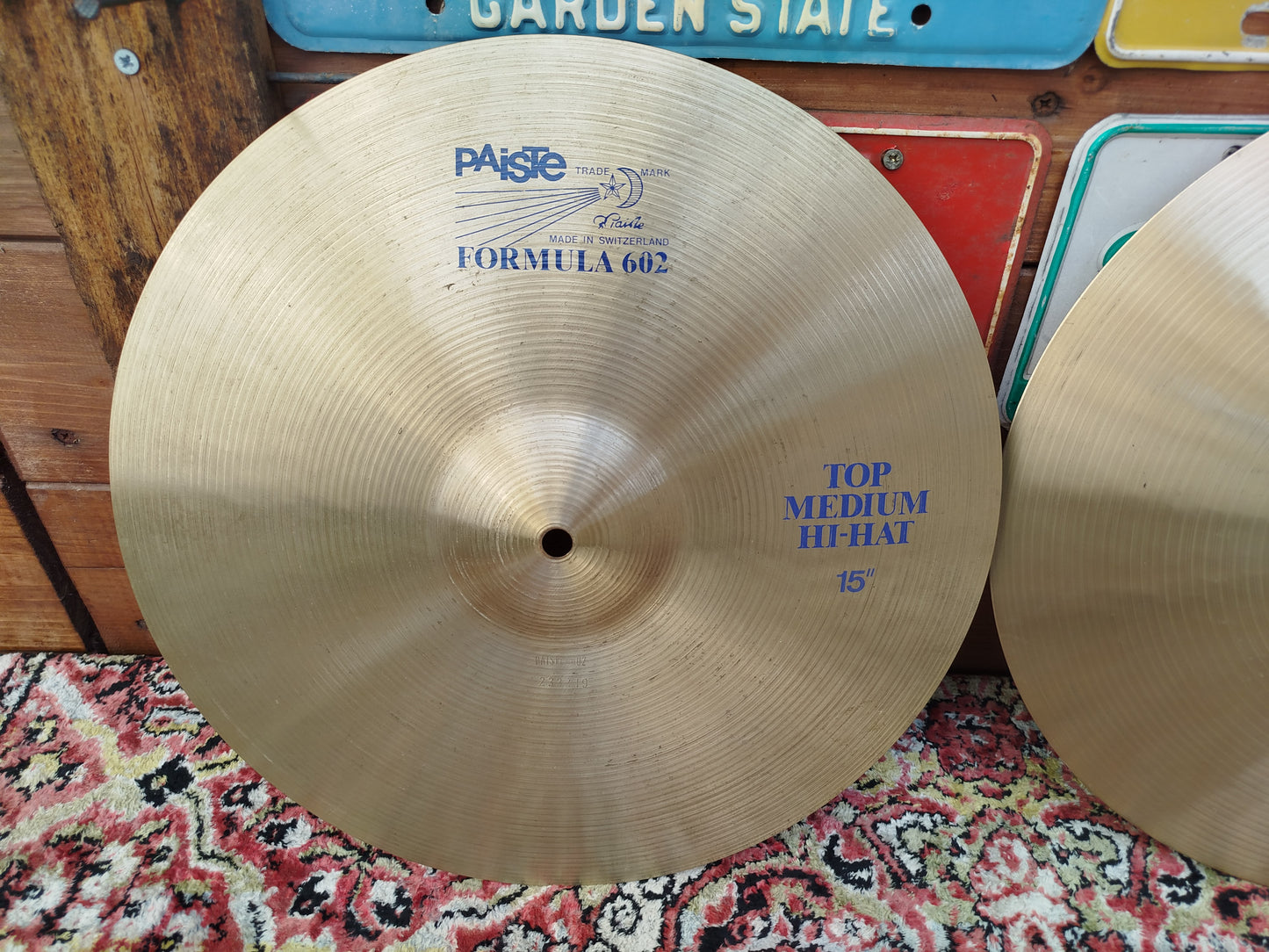 PAISTE Formula 602 15" Medium Hi Hat 1982.