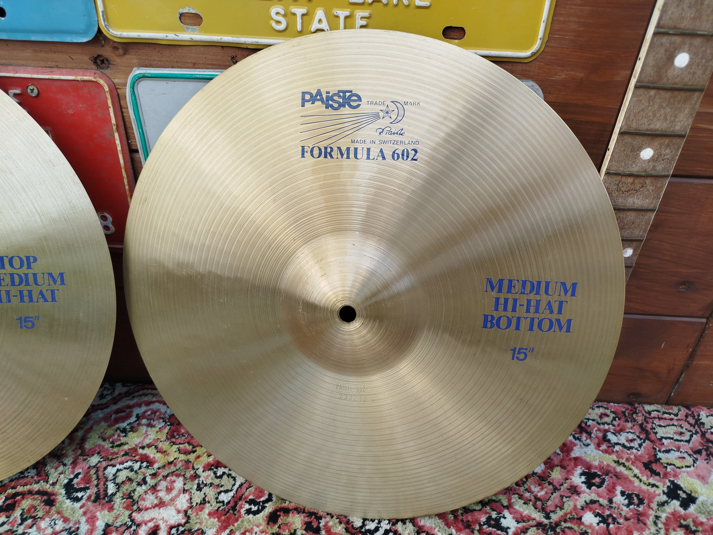 PAISTE Formula 602 15" Medium Hi Hat 1982.