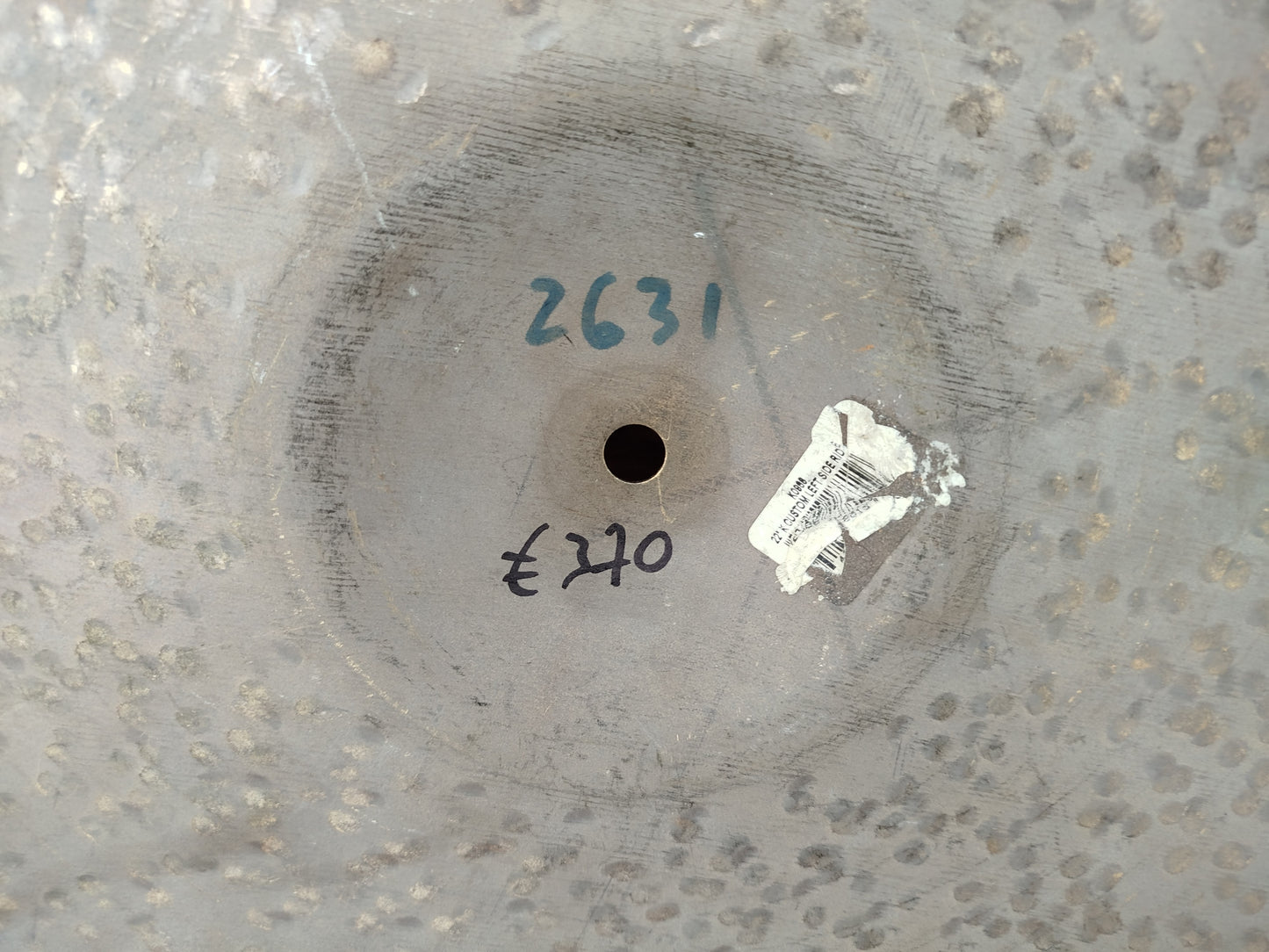 ZILDJIAN K Custom 22" Left Side Ride usato (2.631 gr.).