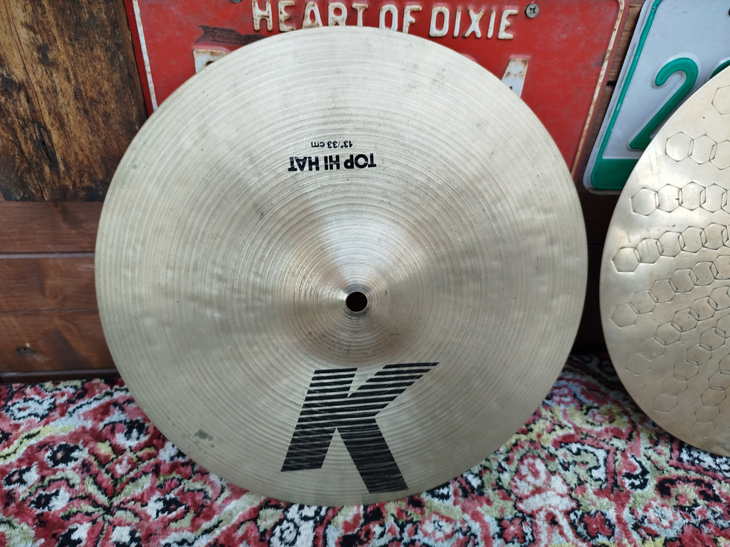 ZILDJIAN K/Z 13" hi hat, 1980's.