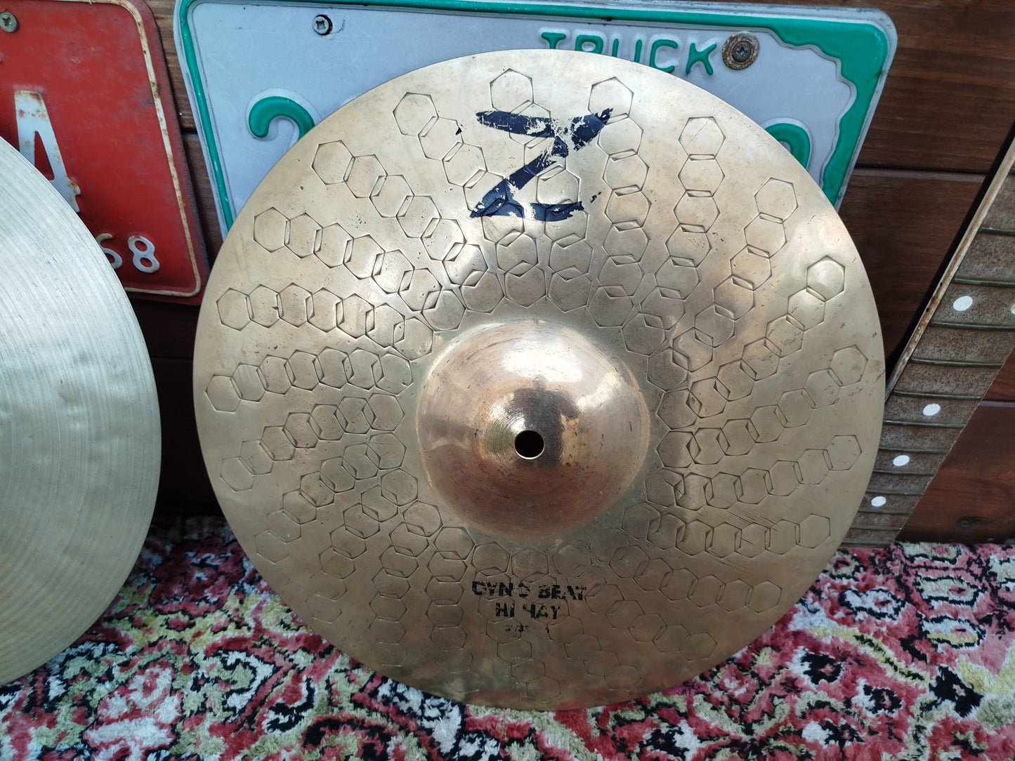 ZILDJIAN K/Z 13" hi hat, 1980's.