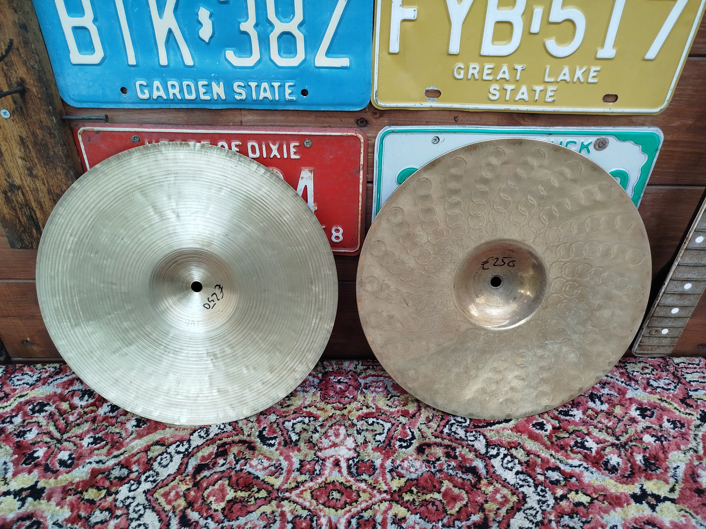ZILDJIAN K/Z 13" hi hat, 1980's.