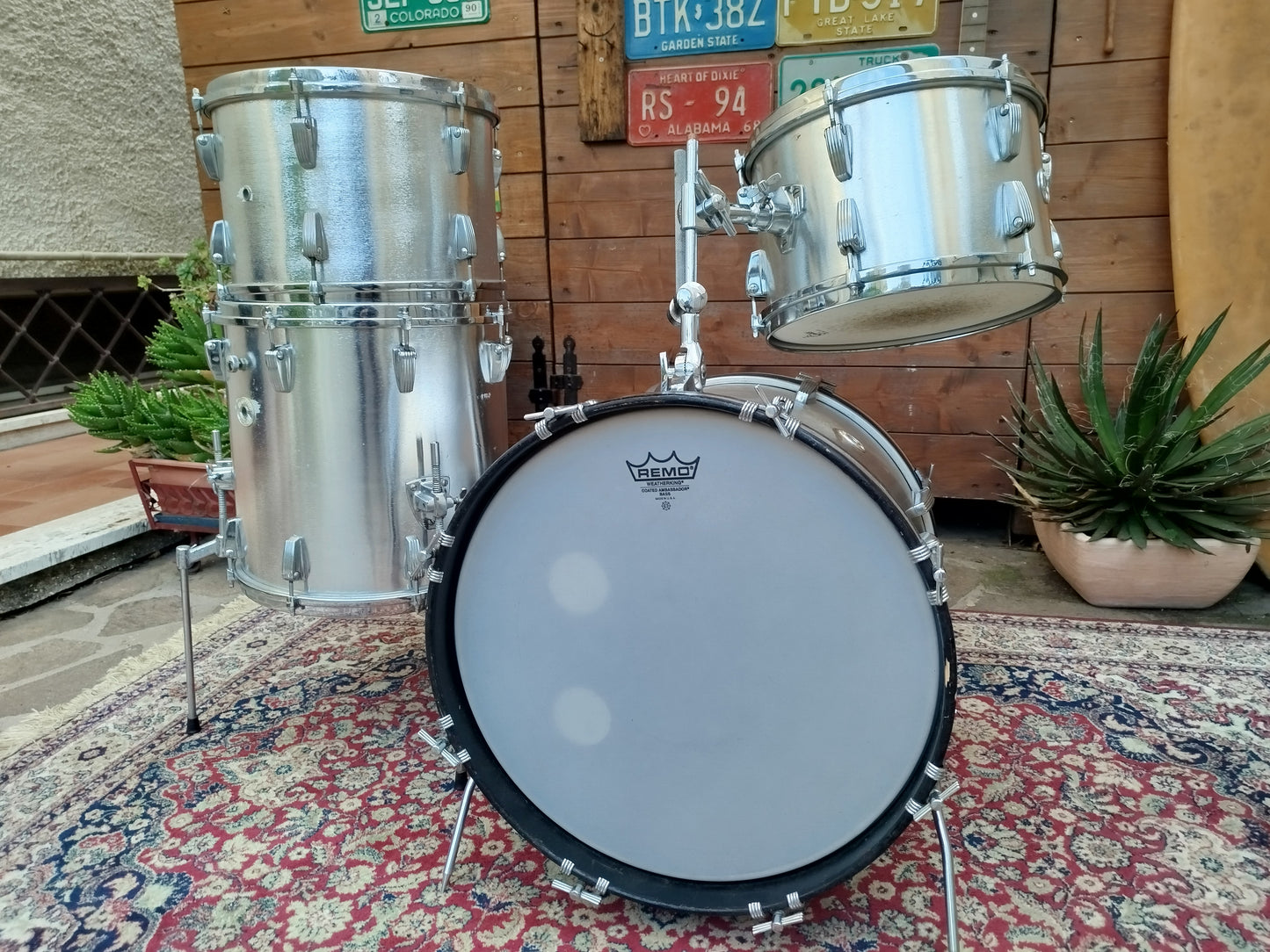 SUPER WOODING "President" Jazz set, 1970s.