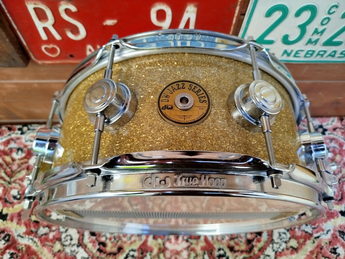 DW Jazz Series 12"x5" snare drum, usato.
