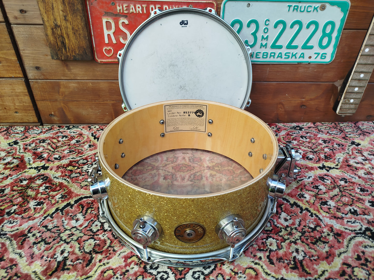 DW Jazz Series 12"x5" snare drum, usato.