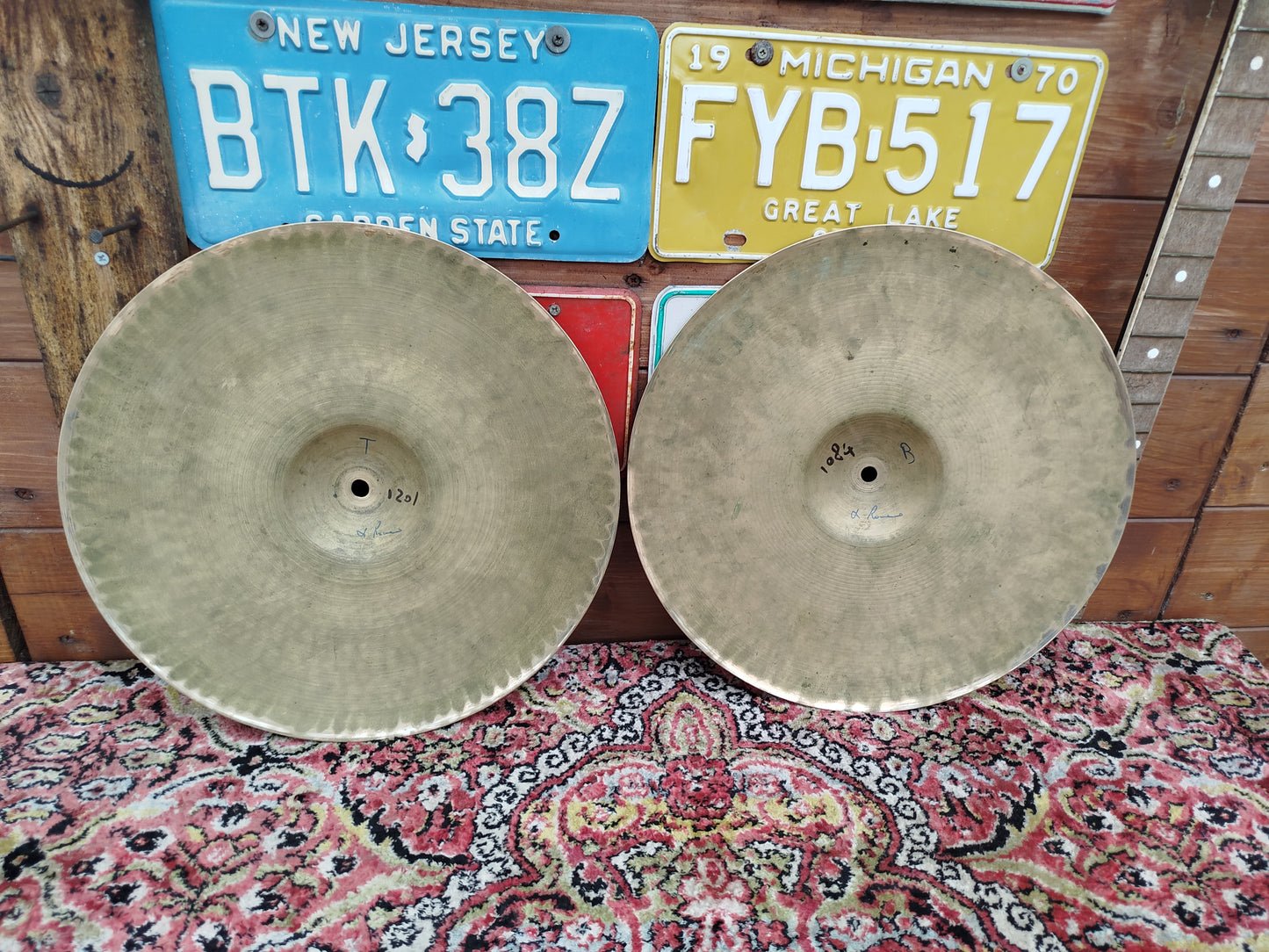 PAISTE Formula 602 15" Hi Hat pre serial, 1960s.