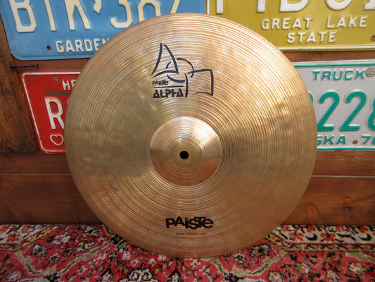 PAISTE Alpha 16” Thin Crash, 2005.