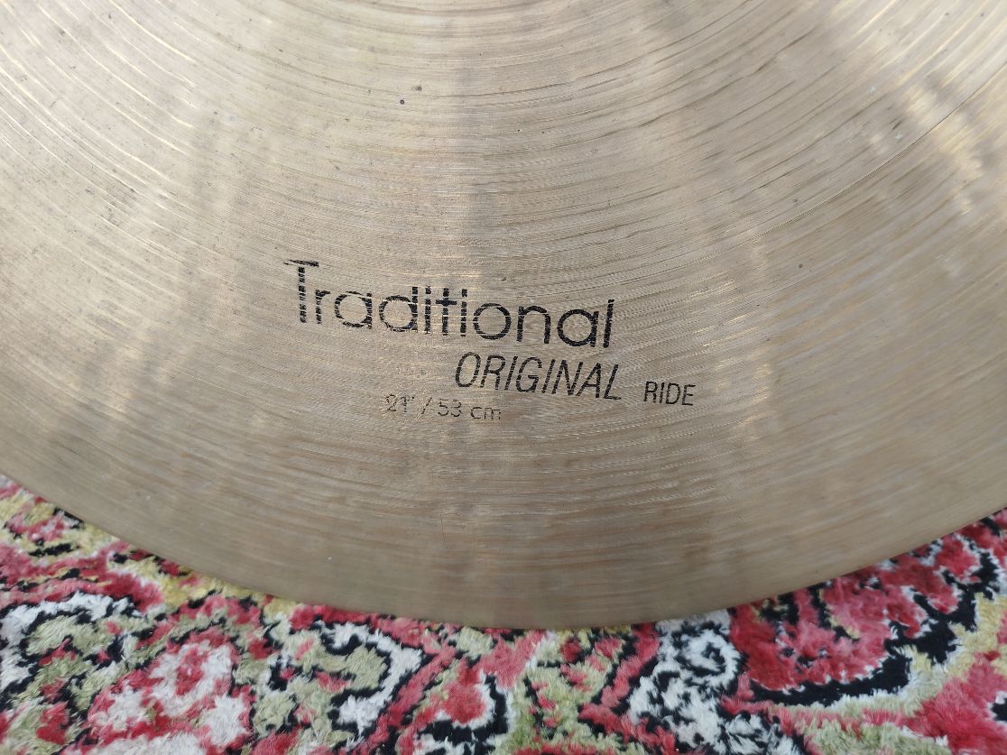 ISTANBUL Traditional 21" Original Ride, usato.