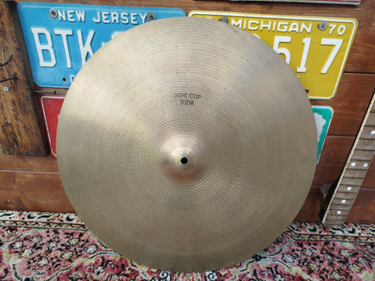 ZILDJIAN A 20” Mini Cup Ride, 1980s.