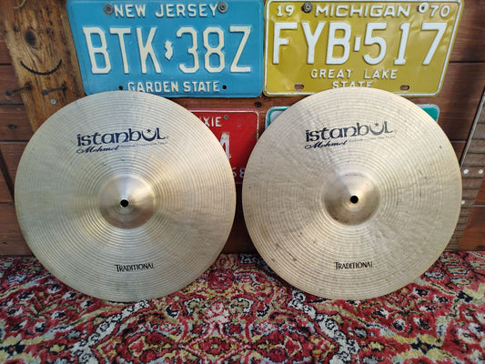 ISTANBUL Mehmet Traditional 15” Hi Hat, usato.