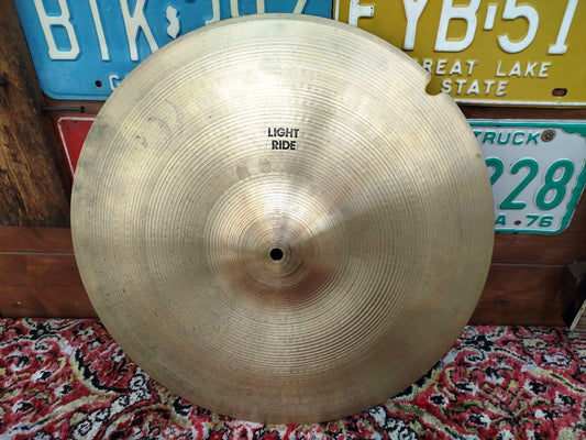 ZILDJIAN A 18" Light Ride 1980s.