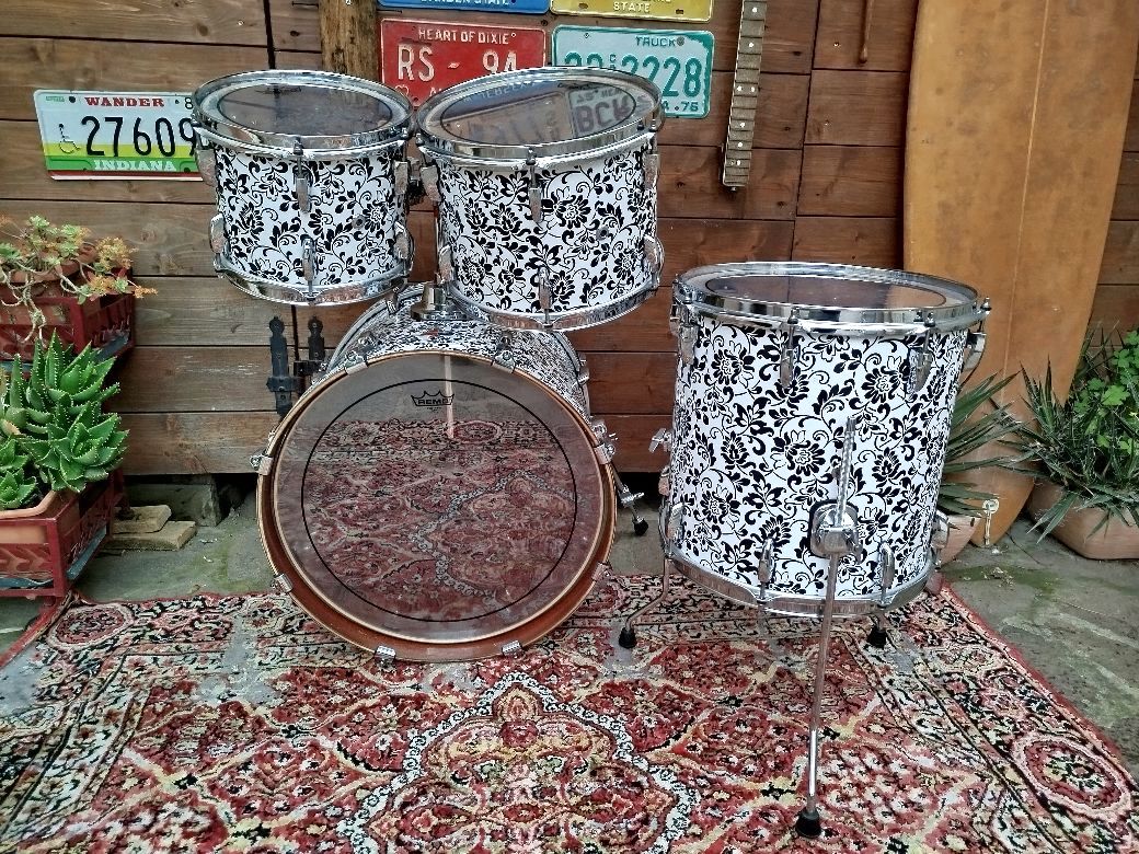 RV Drums “Custom Flowers”, usata.