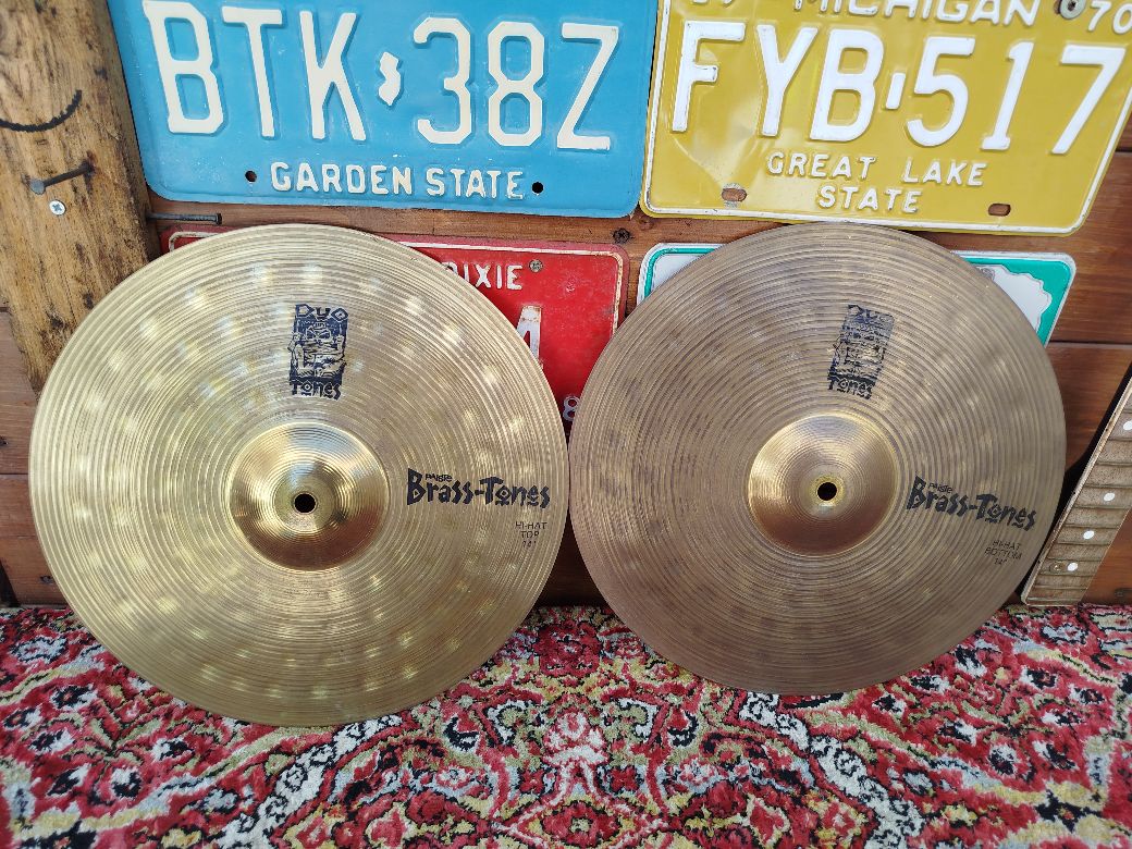 PAISTE Brass Tones 14” Hi Hat, usato.