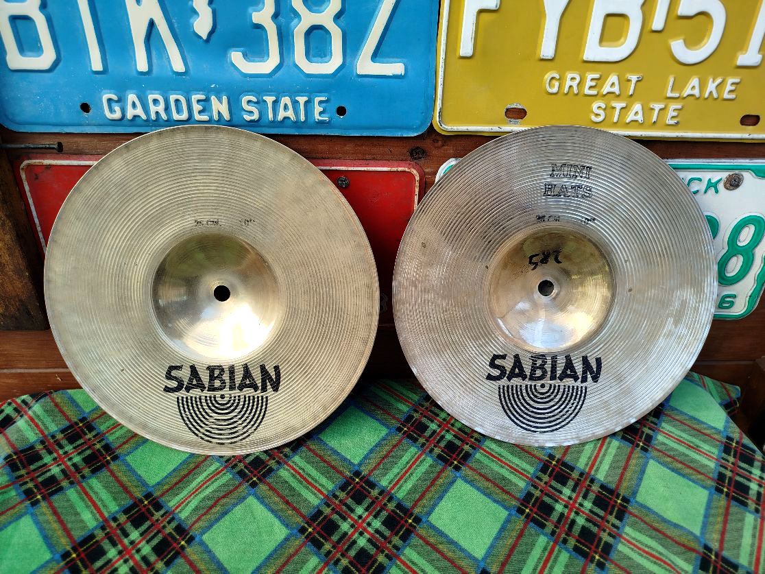 SABIAN AA 10" Hats, 1980's.