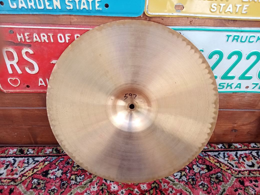 PAISTE Dixie 14” Medium Thin hi hat, 1975. Vintage.