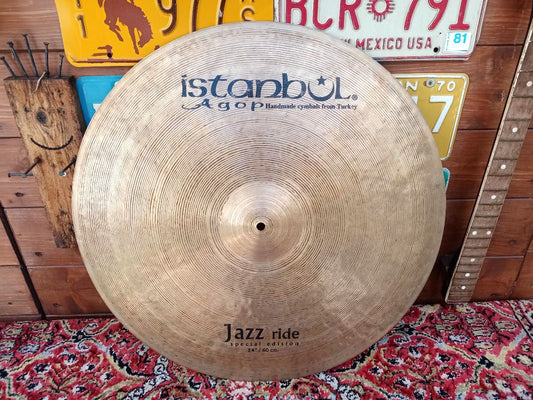 ISTANBUL Agop Special Edition 24” Jazz Ride, used.