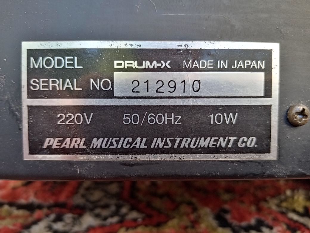 PEARL DRUM-X DRX-1 Programmable Electronic Drums, 1980s.