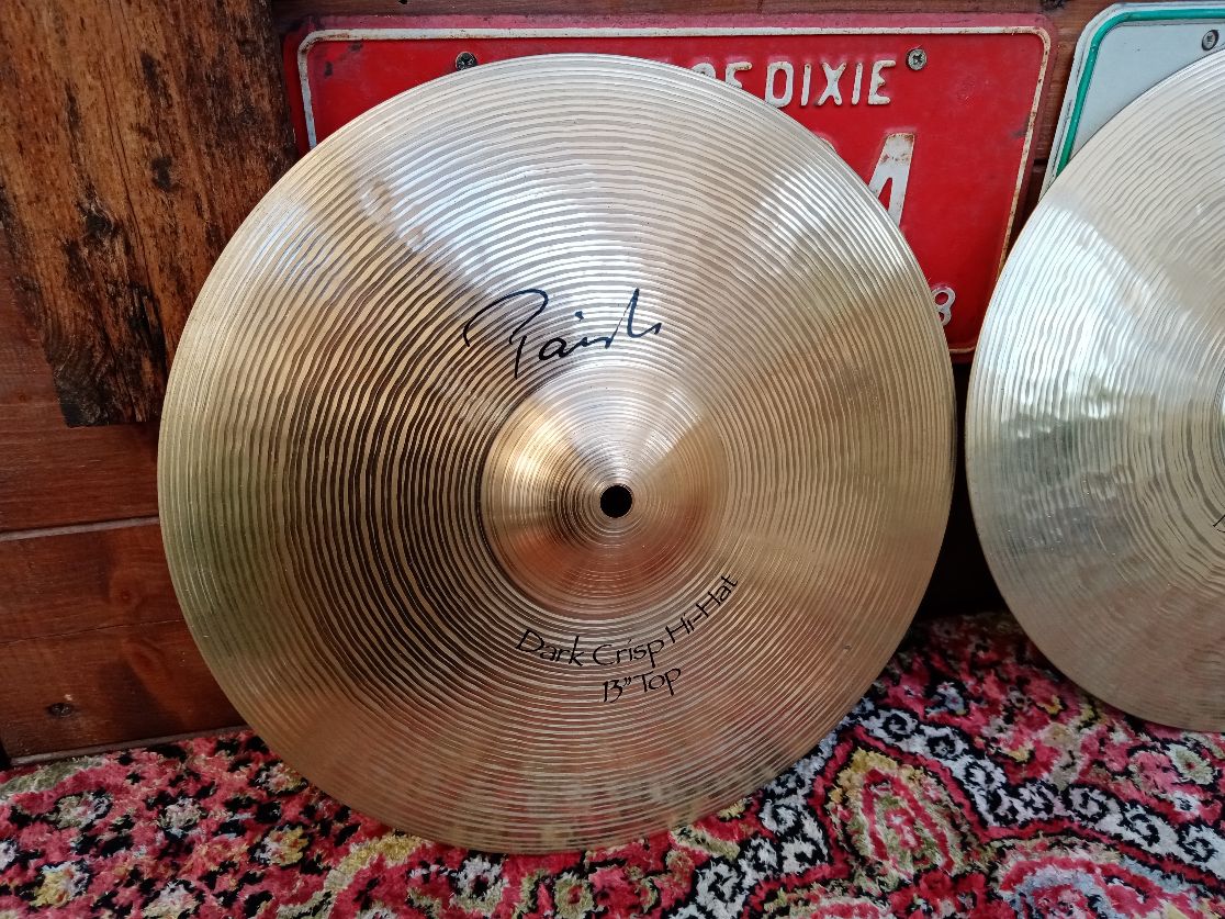 PAISTE Signature 13" Dark Crisp Hi Hat, 2001.