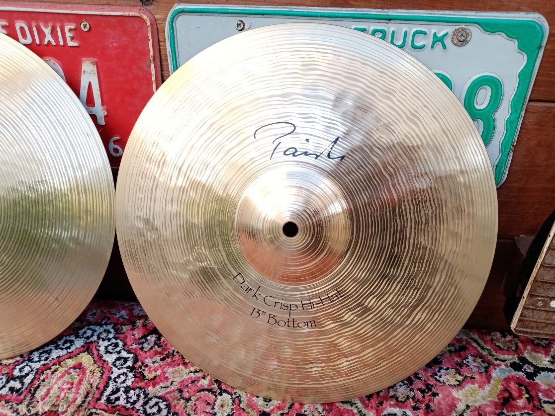 PAISTE Signature 13" Dark Crisp Hi Hat, 2001.