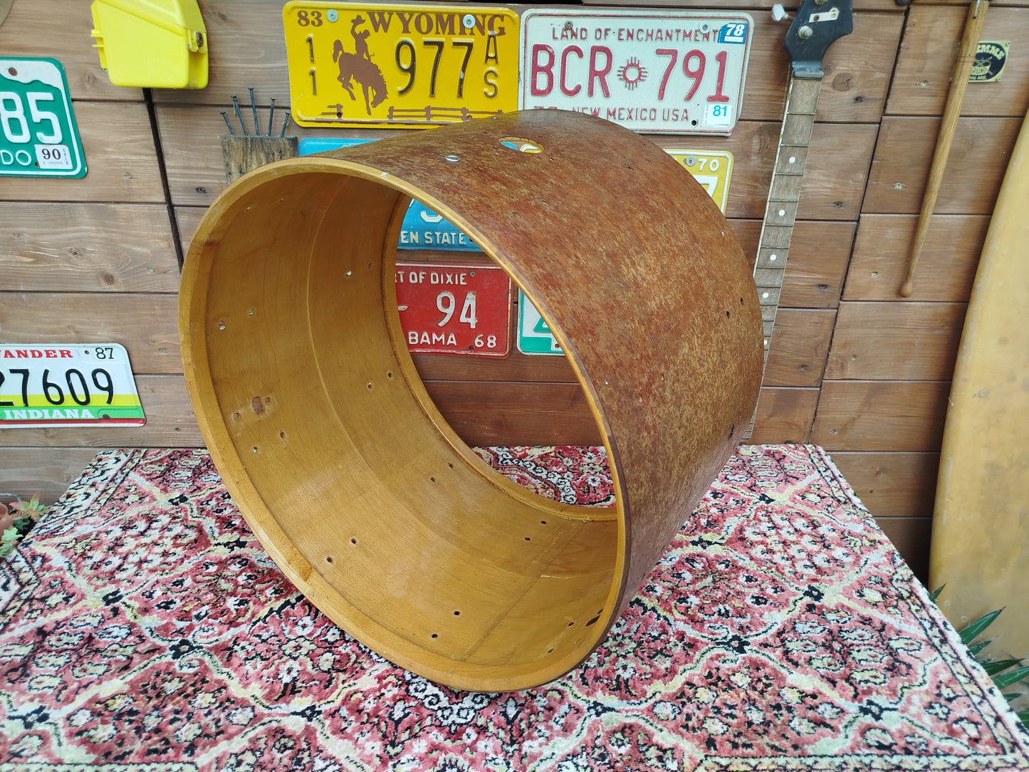 LUDWIG 22"x14" raw shell, 1970s.