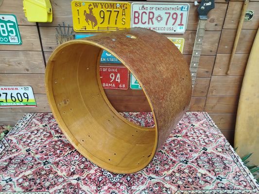 LUDWIG 22"x14" raw shell, 1970s.