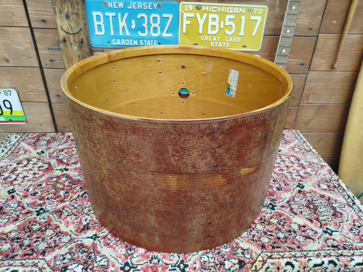 LUDWIG 22"x14" raw shell, 1970s.