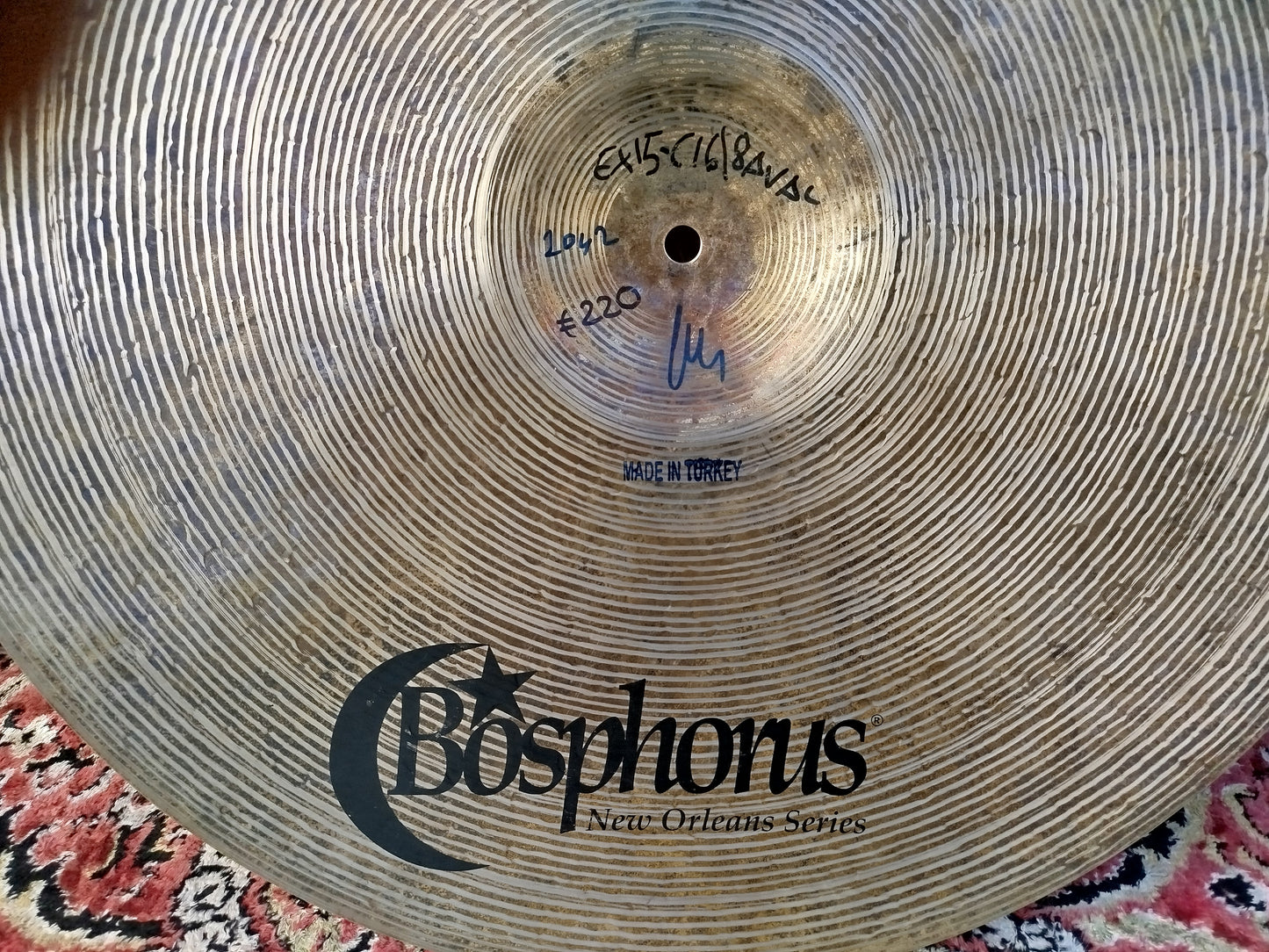 BOSPHORUS New Orleans 20" Ride, usato.