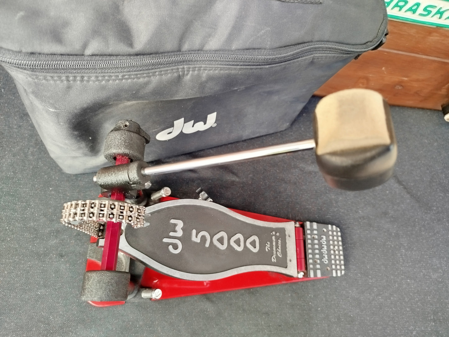DW 5000AD4 single pedal used.