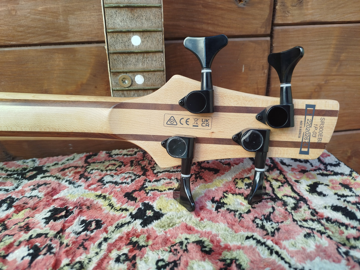 IBANEZ SR300EB Weathered Black Left-Handed, Used.