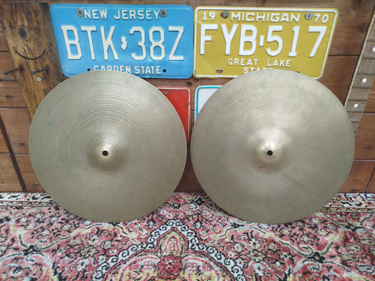 ZILDJIAN A 15" hi hat 1970s.
