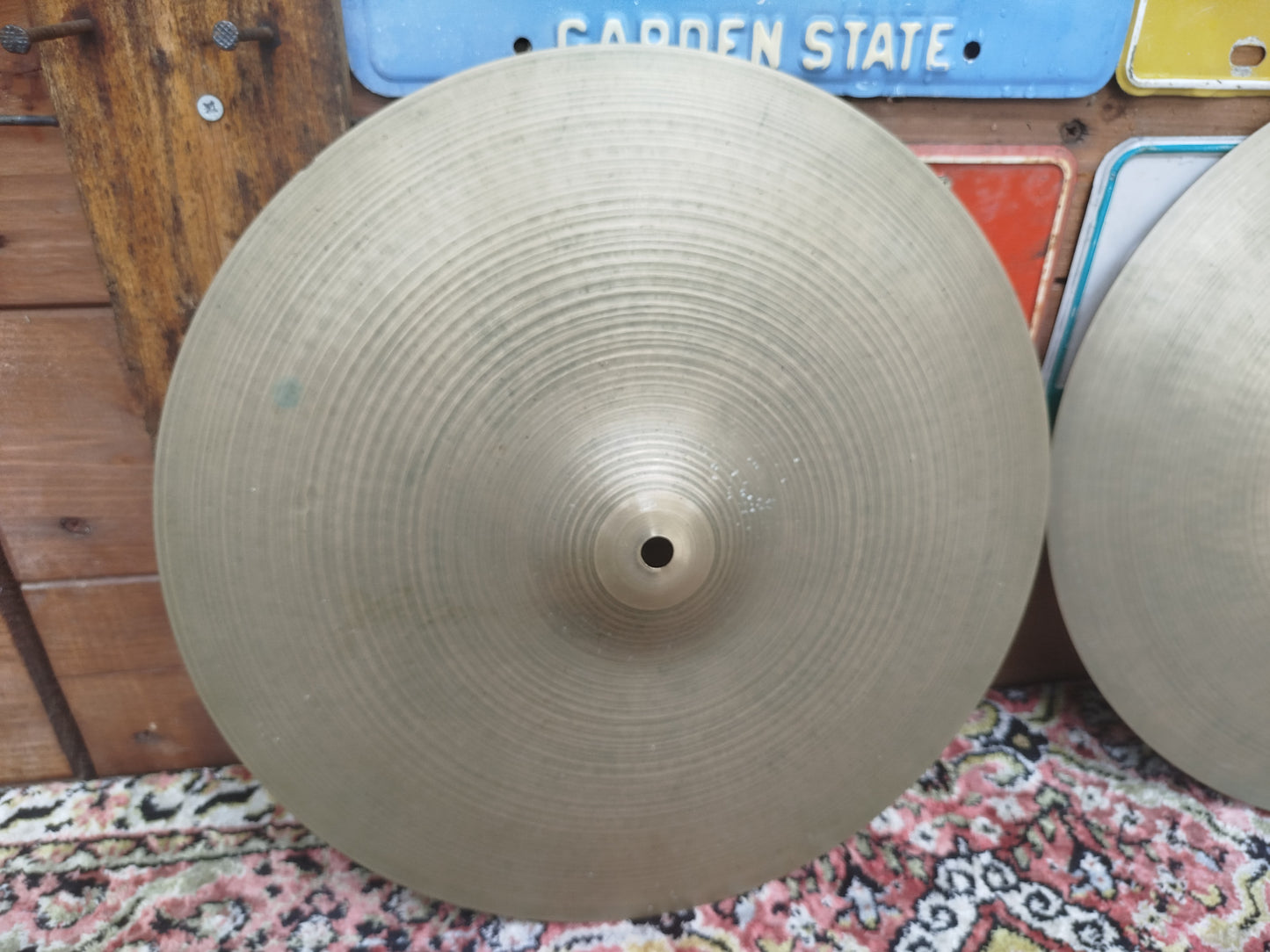 ZILDJIAN A 15" hi hat 1970s.