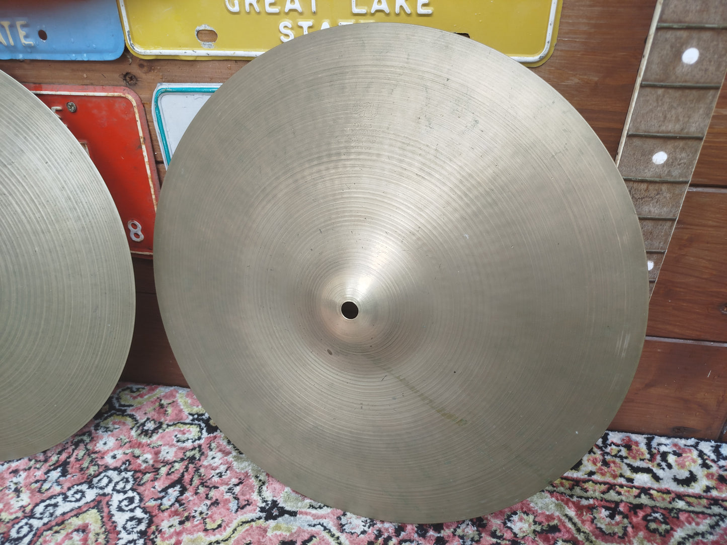 ZILDJIAN A 15" hi hat 1970s.