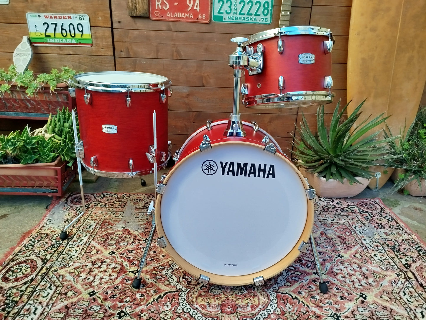YAMAHA Tour Custom Jazz TMP8F3, Candy Apple Satin.