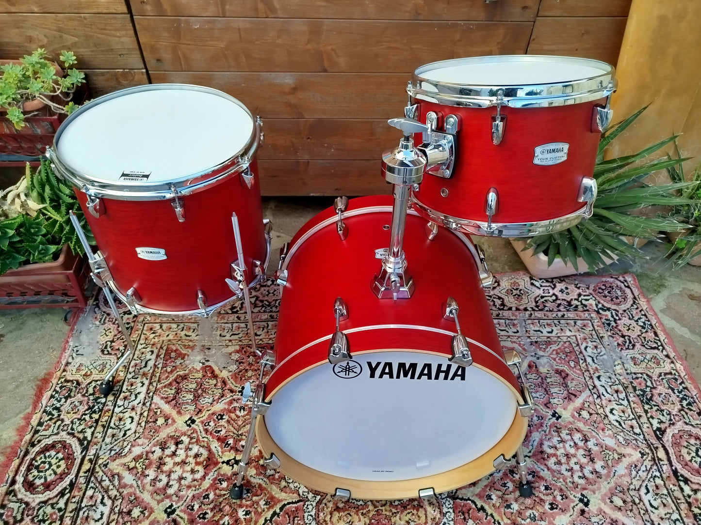 YAMAHA Tour Custom Jazz TMP8F3, Candy Apple Satin.