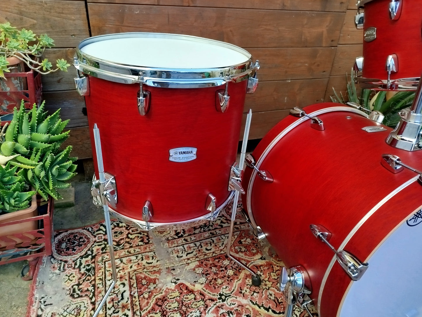 YAMAHA Tour Custom Jazz TMP8F3, Candy Apple Satin.