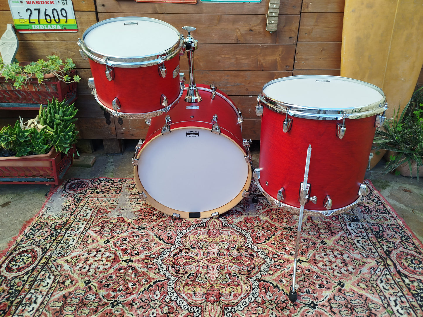 YAMAHA Tour Custom Jazz TMP8F3, Candy Apple Satin.