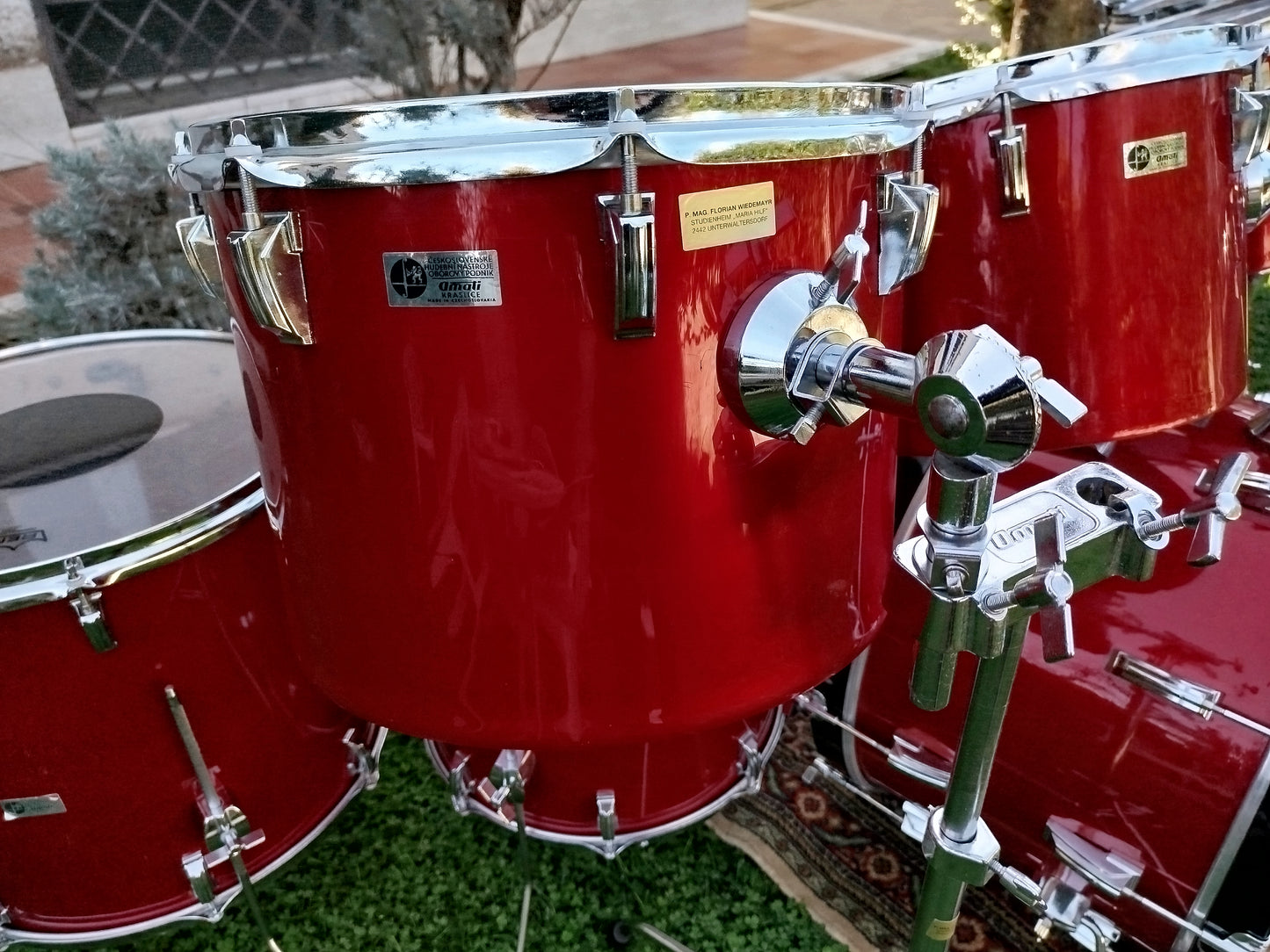 AMATI Kraslice mod. 4090, drumset. 1970s.