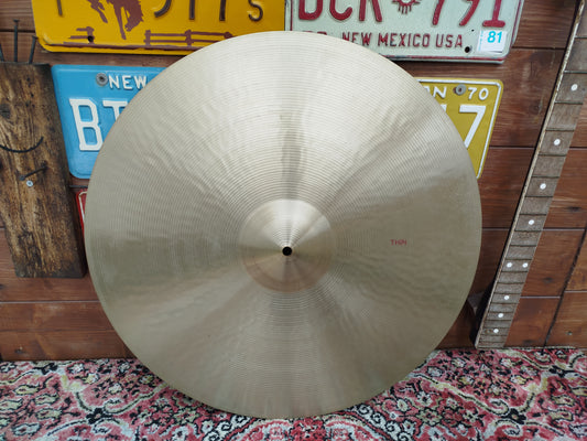 PAISTE Formula 602 22" Thin, 1973 New Old Stock.