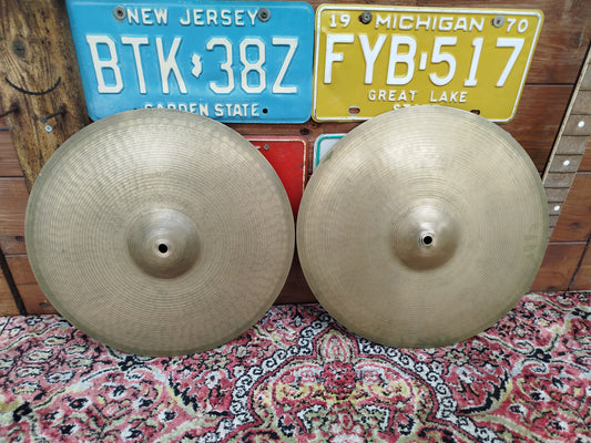 PAISTE Formula 602 15" Hi Hat pre serial, 1960s.