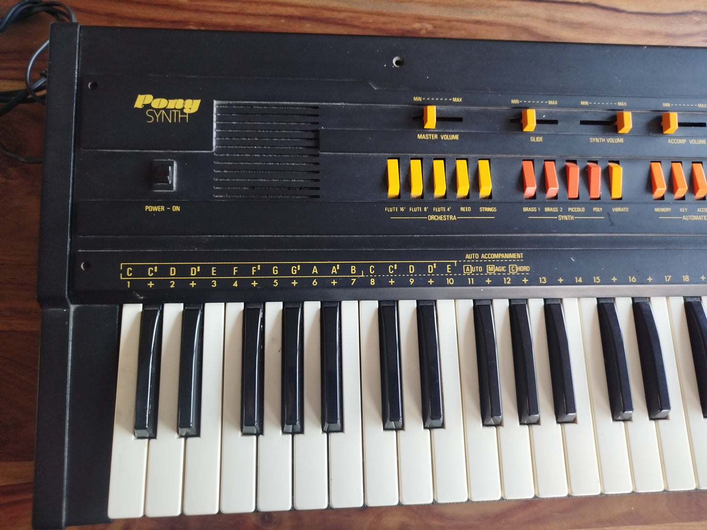 EKO Pony Synth 1981, vintage analog syntesizer.