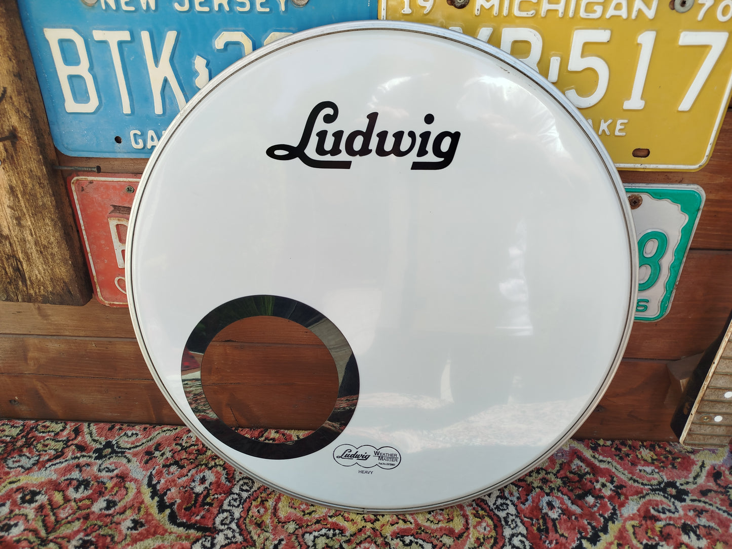 LUDWIG LW1218 18" Smooth White, usata.