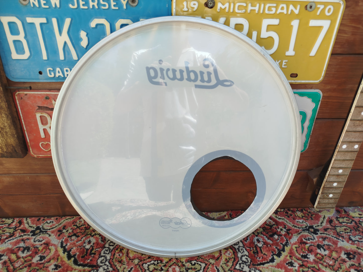LUDWIG LW1218 18" Smooth White, usata.